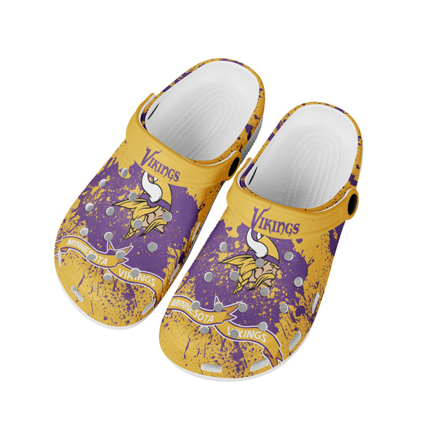 Men's Minnesota Vikings Bayaband Clog Shoes 003